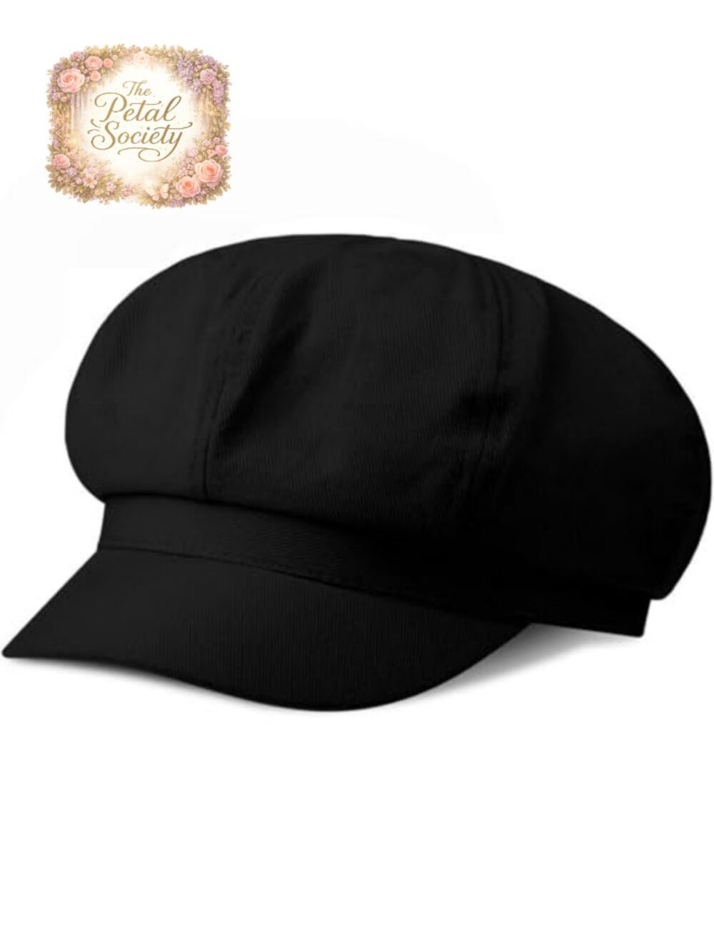Women Newsboy Cap Cotton Linen 8 Panel Cabbie Visor Hat Beret